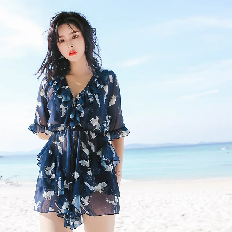 South Korea Swimwear Women's Three-piece Set Bikini Graceful Split Skirt-Conservative Belly Covering Slimming Bubble Hot Spring
South Korea Swimwear Women's Three-piece Set Bikini Graceful Split Skirt-Conservative Belly Covering Slimming Bubble Hot Spring
