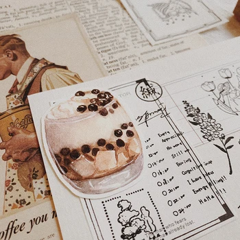 30 Sheets Vintage Coffee Memo Label Cute Material Note Paper DIY Diary Plan Scrapbooking Stickers Journal School Office Supply
30 Sheets Vintage Coffee Memo Label Cute Material Note Paper DIY Diary Plan Scrapbooking Stickers Journal School Office Supply