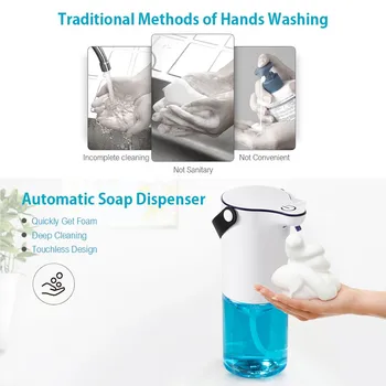 Foam Liquid Soap Dispenser Desktop Portable Automatic Sensor Soap Dispenser Non-contact Hand Sanitizer bathroom Foam pump
Foam Liquid Soap Dispenser Desktop Portable Automatic Sensor Soap Dispenser Non-contact Hand Sanitizer bathroom Foam pump