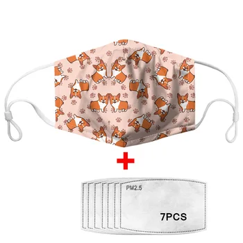 Kawaii Corgi Dog Print Women Face Masks Colorful Mouth Masks for Ladies Breathable Elastic Mouth Muffle with Filters
Kawaii Corgi Dog Print Women Face Masks Colorful Mouth Masks for Ladies Breathable Elastic Mouth Muffle with Filters