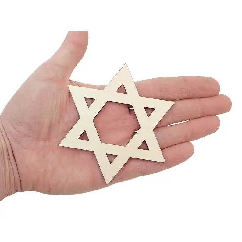 Wooden Star of David Cutout (10cm) Wood Hexagram Shape, Celtic Symbol, Embellishments Blank Craft Decoration 0977
Wooden Star of David Cutout (10cm) Wood Hexagram Shape, Celtic Symbol, Embellishments Blank Craft Decoration 0977