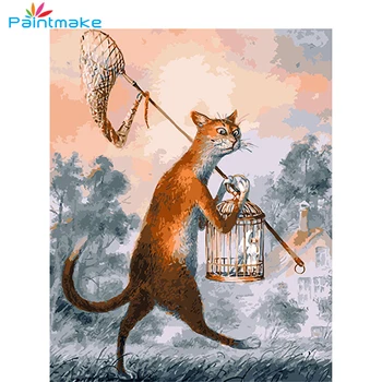 Paintmake Animal DIY Painting By Numbers no frame Drawing Kits Cartoon Cat Oil Painting On Canvas For Home Decor Art gift GX3725
Paintmake Animal DIY Painting By Numbers no frame Drawing Kits Cartoon Cat Oil Painting On Canvas For Home Decor Art gift GX3725