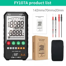 FUYI Digital Multimeter 6000 Counts True RMS AC/DC Voltage Tester Resistance Capacity Frequency Continuity Diode NCV Meter
FUYI Digital Multimeter 6000 Counts True RMS AC/DC Voltage Tester Resistance Capacity Frequency Continuity Diode NCV Meter