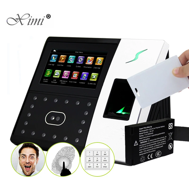 IFACE702 Linux биометрическая IC карта Fingerprin Распознавание лиц посещаемость времени и