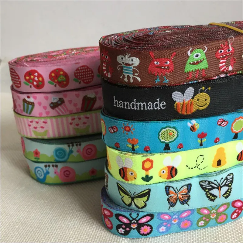 New 100% Polyester Cartoon Woven Jacquard Ribbon 5/8 '(16 mmx10yards) For DIY Dog Collar And Hats Home Textile Accessories
New 100% Polyester Cartoon Woven Jacquard Ribbon 5/8 '(16 mmx10yards) For DIY Dog Collar And Hats Home Textile Accessories