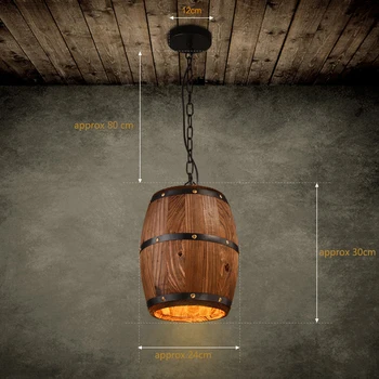 Modern nature wood Wine barrel ceiling pendant lamp E27 light hanging Light Fixture for bar restaurant living dining room cafe
Modern nature wood Wine barrel ceiling pendant lamp E27 light hanging Light Fixture for bar restaurant living dining room cafe