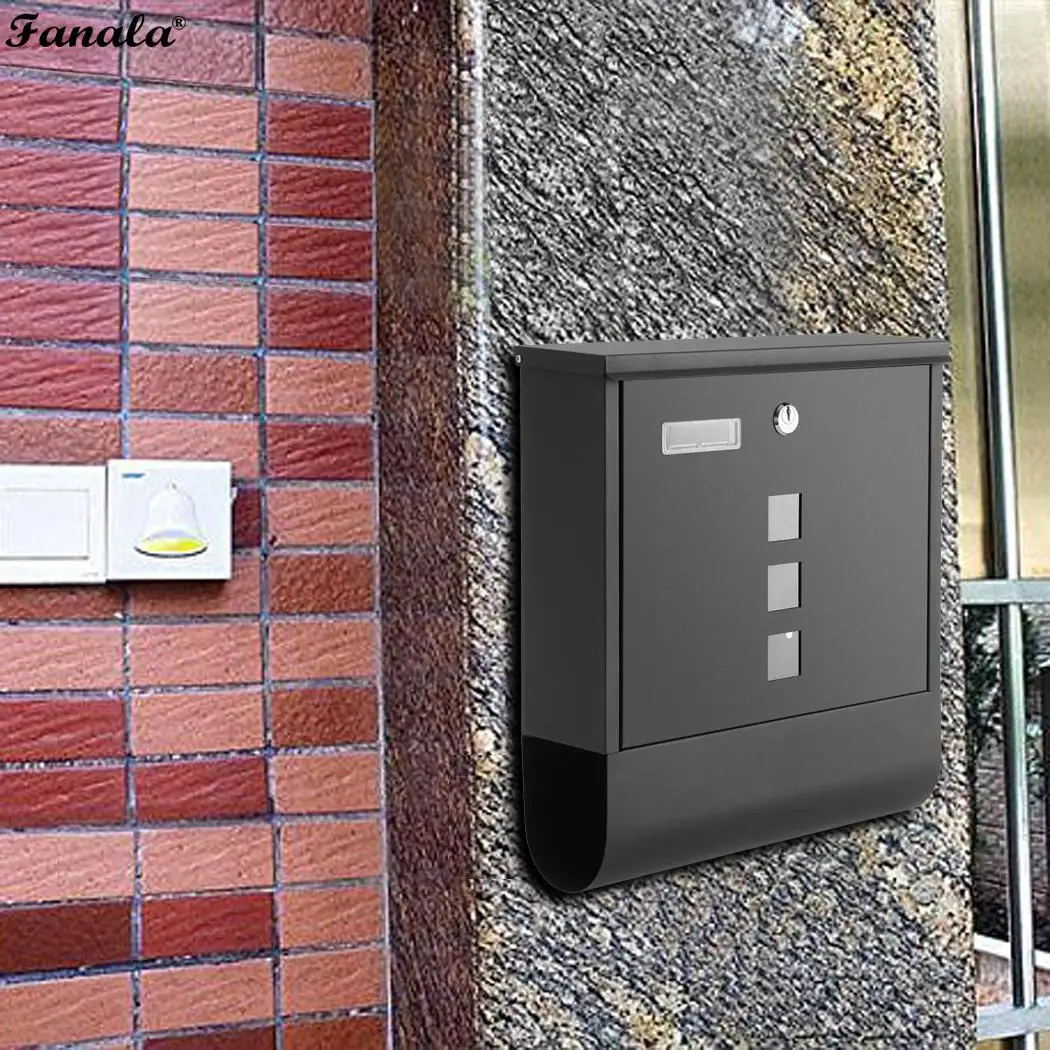 Wall Mounted Mailbox Vertical Locking Drop Newspaper MailBox Front Porch Residential Outdoor For Postal Service Garden Apartment
Wall Mounted Mailbox Vertical Locking Drop Newspaper MailBox Front Porch Residential Outdoor For Postal Service Garden Apartment