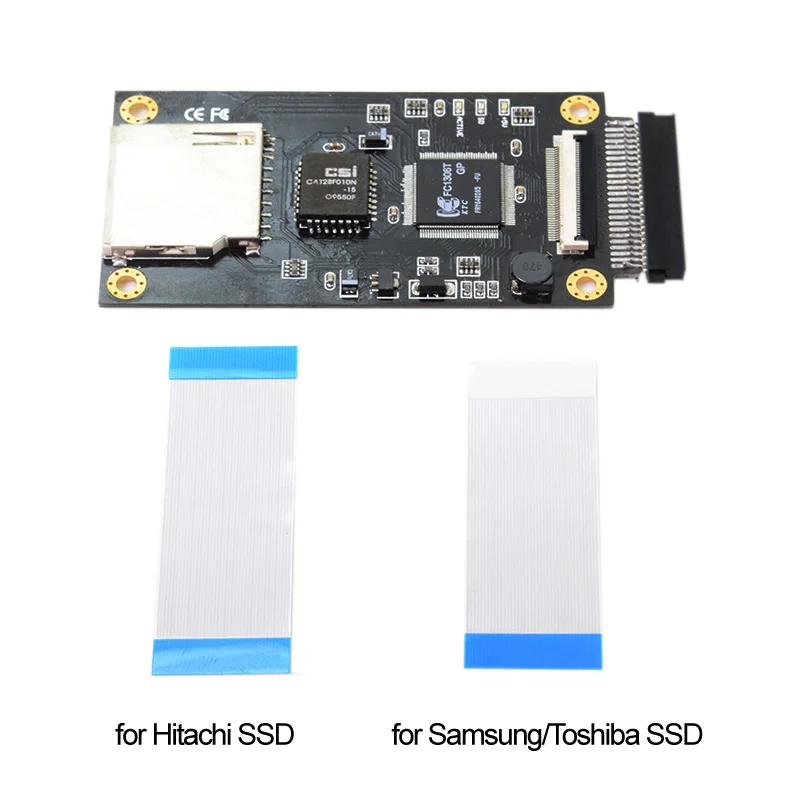 

SD SDXC MMC Card to 1.8" ZIF & & IDE 50Pin HDD Adapter with 40Pin LIF CE Flat Cable