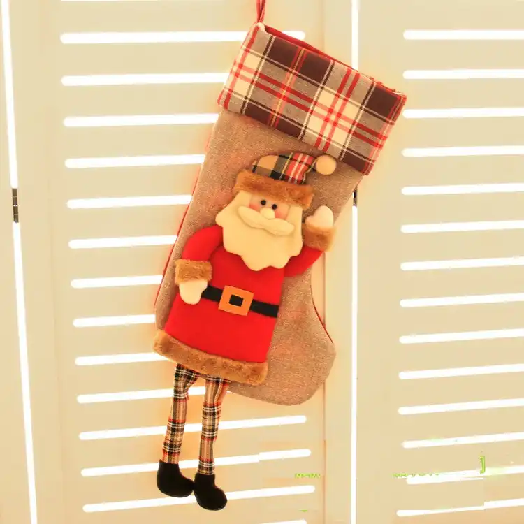 socks children christmas socks candy socks gift bag pendant