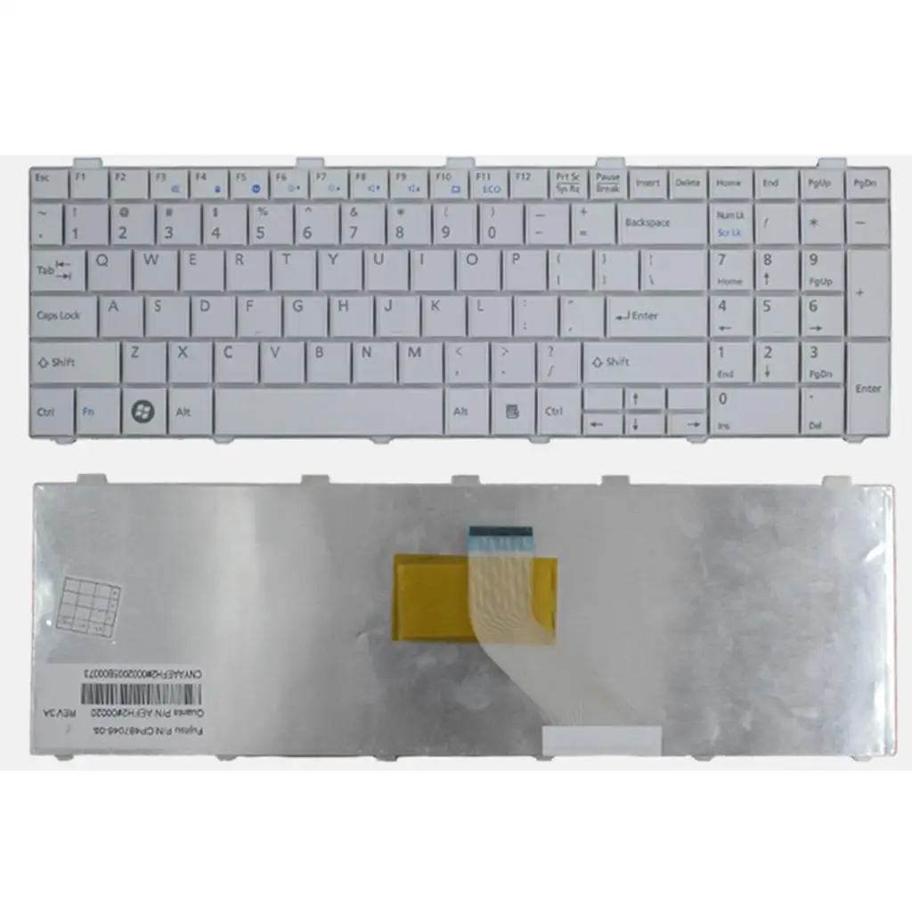 White English Keyboard Replacement for Fujitsu Lifebook AH530 AH531 NH751 A530 A531 Laptop Replacement Keyboards White English Keyboard Replacement for Fujitsu Lifebook AH530 AH531 NH751 A530 A531 Laptop Replacement Keyboards