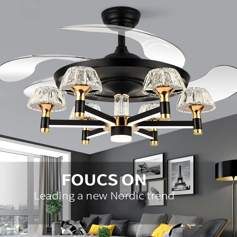 High quality 3 Color led fan lamp Changing light Modern LED invisible ceiling fan light remote control ceiling lamp 110-240v
High quality 3 Color led fan lamp Changing light Modern LED invisible ceiling fan light remote control ceiling lamp 110-240v