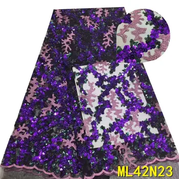 BEAUTIFICAL net laces with sequins tissu afrcian lace fabric 5 yards embroidery lace nigerian ML42N23
BEAUTIFICAL net laces with sequins tissu afrcian lace fabric 5 yards embroidery lace nigerian ML42N23