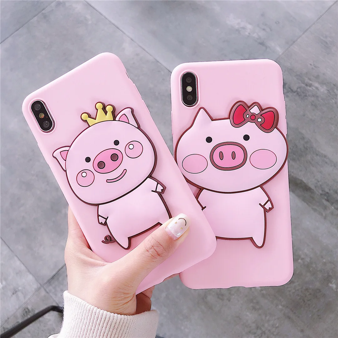 Милый мультяшный чехол с короной и свиньей для LG G6 Plus G7 подходит One G8 ThinQ V10 V20 V30 V40