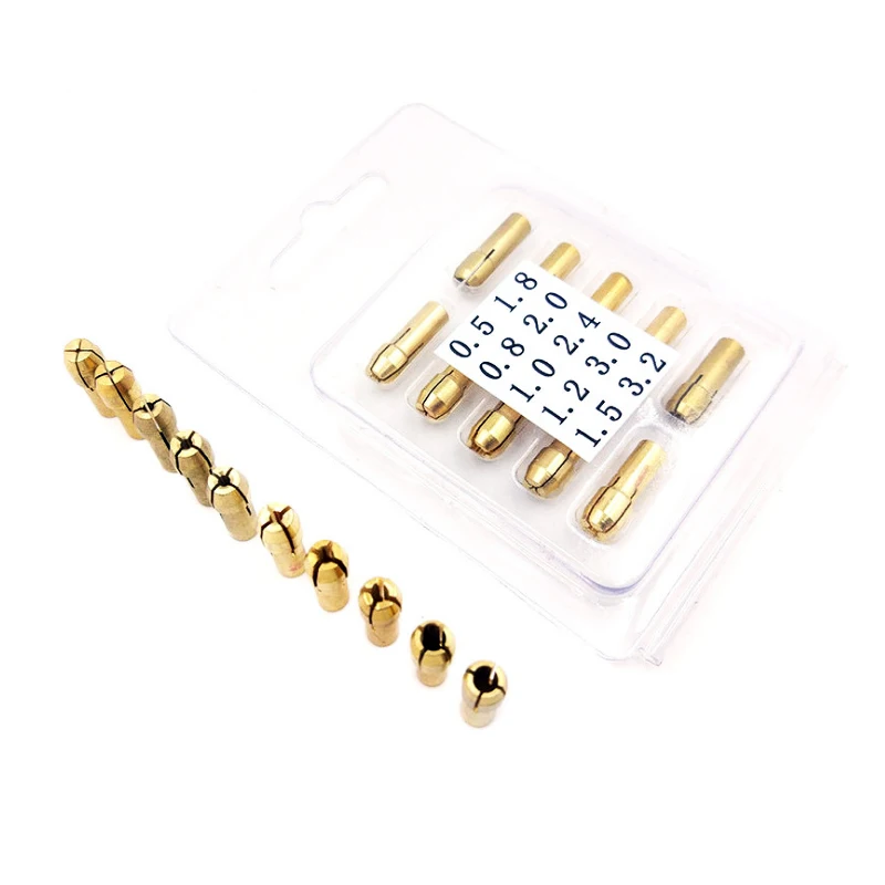 Mini Drill Bit Brass Chuck, Power Tool Rotating Tool Brass and Nut, High Quality Drilling Machine Combination Kit Accessories
Mini Drill Bit Brass Chuck, Power Tool Rotating Tool Brass and Nut, High Quality Drilling Machine Combination Kit Accessories