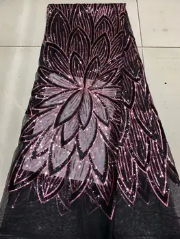 Gorgeous African Organza Lace Fabric Hollow Out Lace 5 Yards High Quality African Sequins Lace For Beautiful Woman Clothing 
Gorgeous African Organza Lace Fabric Hollow Out Lace 5 Yards High Quality African Sequins Lace For Beautiful Woman Clothing