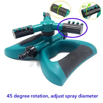 Garden Sprinklers Automatic Watering Lawn 360 Degree Circle Rotating Water Sprinkler 3 Nozzles Three Arm Garden Pipe Hose
Garden Sprinklers Automatic Watering Lawn 360 Degree Circle Rotating Water Sprinkler 3 Nozzles Three Arm Garden Pipe Hose