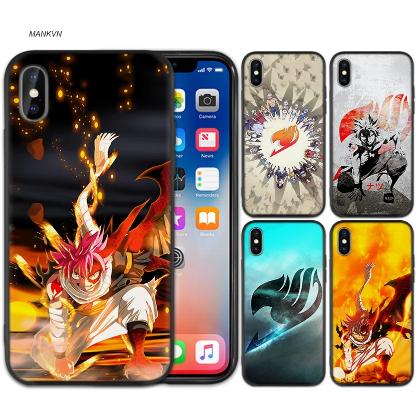 Black Rubber Soft Silicone Case Bag Cover for iPhone XS XR X 7 8 6 6S 5C 5E 5S 5 Plus Max Shell Fundas Coque Cases fairy tail An
Black Rubber Soft Silicone Case Bag Cover for iPhone XS XR X 7 8 6 6S 5C 5E 5S 5 Plus Max Shell Fundas Coque Cases fairy tail An