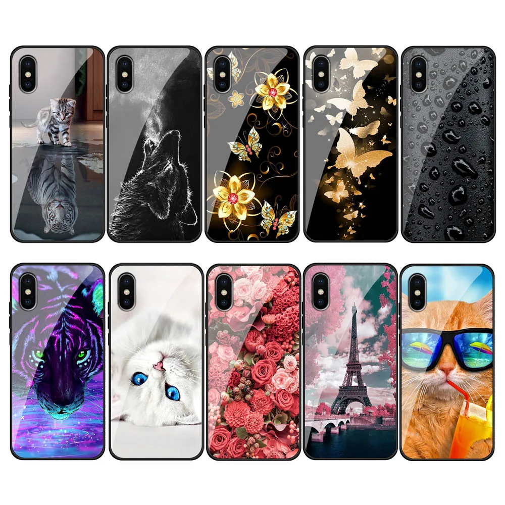 Tempered Glass Phone Case for iPhone XS Max 6 6S 7 8 Plus Silicone Frame Bumper Case for iPhone X 5 5S SE Hard Glass Back Cover
Tempered Glass Phone Case for iPhone XS Max 6 6S 7 8 Plus Silicone Frame Bumper Case for iPhone X 5 5S SE Hard Glass Back Cover