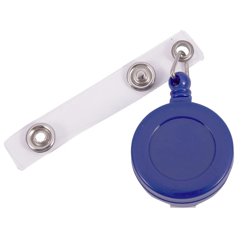 Retractable Reel ID Badge Key Card Name Tag Holders with Belt Clip (Pack of 50--Blue)
Retractable Reel ID Badge Key Card Name Tag Holders with Belt Clip (Pack of 50--Blue)