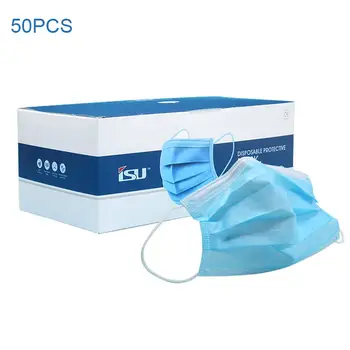 50PCS Disposable Protective Mask 3-layer Dustproof Anti-droplets Face Mouth Protection Cover Shield with Elastic Ear Loops
50PCS Disposable Protective Mask 3-layer Dustproof Anti-droplets Face Mouth Protection Cover Shield with Elastic Ear Loops