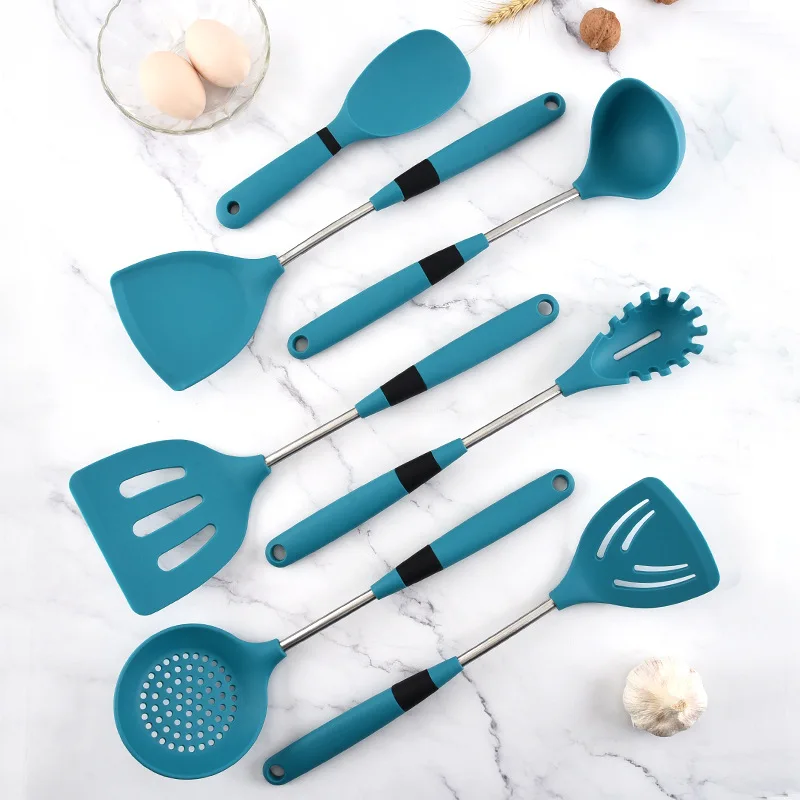Silicone Cooking Utensils Set Non-Stick Spatula Shovel Wooden Handle Cooking Tools Set With Storage Box Kitchen Tool Accessories
Silicone Cooking Utensils Set Non-Stick Spatula Shovel Wooden Handle Cooking Tools Set With Storage Box Kitchen Tool Accessories