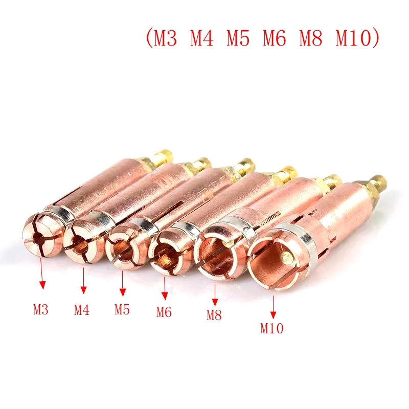 Stud Welding Machine Torch Welder Gun Consumables 10PCS E-cu Chuck M3 M4 M5 M6 M8 M10 | Инструменты