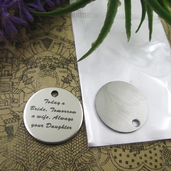 20pcs--"Today a bride Tomorrow a wife..."stainless steel charms 5 styles for choosing DIY Charms for necklace bracelets
20pcs--"Today a bride Tomorrow a wife..."stainless steel charms 5 styles for choosing DIY Charms for necklace bracelets