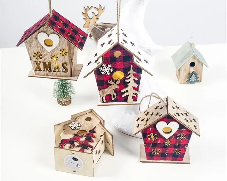 New 100pcs/lot Christmas Wooden House for Festival Kids Children Gift DIY Gifts with Electric Shining Candle Light Christmas
New 100pcs/lot Christmas Wooden House for Festival Kids Children Gift DIY Gifts with Electric Shining Candle Light Christmas