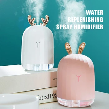Ultrasonic Aroma Essential Oil Diffuser Cute Rabbit Humidifier 220ML for Home Car USB Fogger Mist Maker with LED Night Lamp
Ultrasonic Aroma Essential Oil Diffuser Cute Rabbit Humidifier 220ML for Home Car USB Fogger Mist Maker with LED Night Lamp