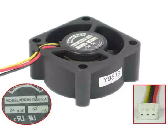 SUNON KDB240420MB-50A-1 Вентилятор охлаждения сервера DC 24V 0.50A 40x40x20mm 3-проводной
SUNON KDB240420MB-50A-1 Вентилятор охлаждения сервера DC 24V 0.50A 40x40x20mm 3-проводной