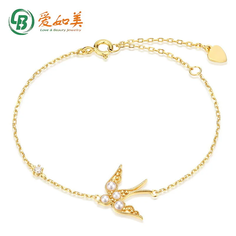 Japanese Korean New Style 2019 Pearl Bracelets Women's 925 Sterling Elegant Retro Origional Design Swallow Hand Jewelry
Japanese Korean New Style 2019 Pearl Bracelets Women's 925 Sterling Elegant Retro Origional Design Swallow Hand Jewelry