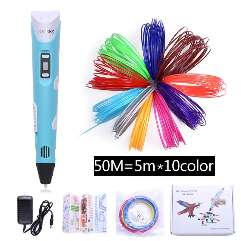 Original Model 3d Pen With 10 Color 50 Meter Plastic 3 d Drawing Printer Pens Set ABS Filament Toys For Kids Birthday Gift
Original Model 3d Pen With 10 Color 50 Meter Plastic 3 d Drawing Printer Pens Set ABS Filament Toys For Kids Birthday Gift
