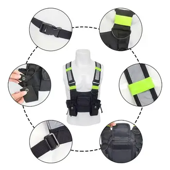 Reflective Men Women Fashion Nylon Chest Rig Bag Black Vest Hip Hop Streetwear Bag Waist Pack Functional Tactical Vests 4 Colors
Reflective Men Women Fashion Nylon Chest Rig Bag Black Vest Hip Hop Streetwear Bag Waist Pack Functional Tactical Vests 4 Colors