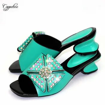 New fashion water green pumps nice slipper shoes with rhinestones for lady CR2116 heel height 5.3cm
New fashion water green pumps nice slipper shoes with rhinestones for lady CR2116 heel height 5.3cm