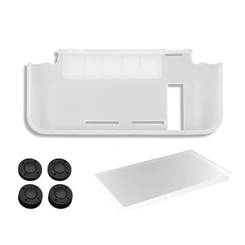 Mainframe TPU Protective Shell One-piece Transparent Protective Case with Card Slot + Hat + Protective Film Set for NS Switch
Mainframe TPU Protective Shell One-piece Transparent Protective Case with Card Slot + Hat + Protective Film Set for NS Switch