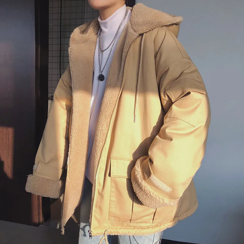 Winter Men's Waterproof Parkas Snow Jackets Thickening Lamb Wool Hat Coat Tide In Warm Cotton-padded Clothes Male Trench M-2XL
Winter Men's Waterproof Parkas Snow Jackets Thickening Lamb Wool Hat Coat Tide In Warm Cotton-padded Clothes Male Trench M-2XL