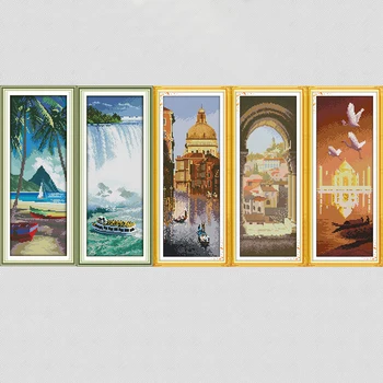 Joy Sunday Famous Scenery Aegean Island In Thailand Diy Painting Counted Printed on Canvas 11&14CT Cross Stitch Needlework Kits
Joy Sunday Famous Scenery Aegean Island In Thailand Diy Painting Counted Printed on Canvas 11&14CT Cross Stitch Needlework Kits