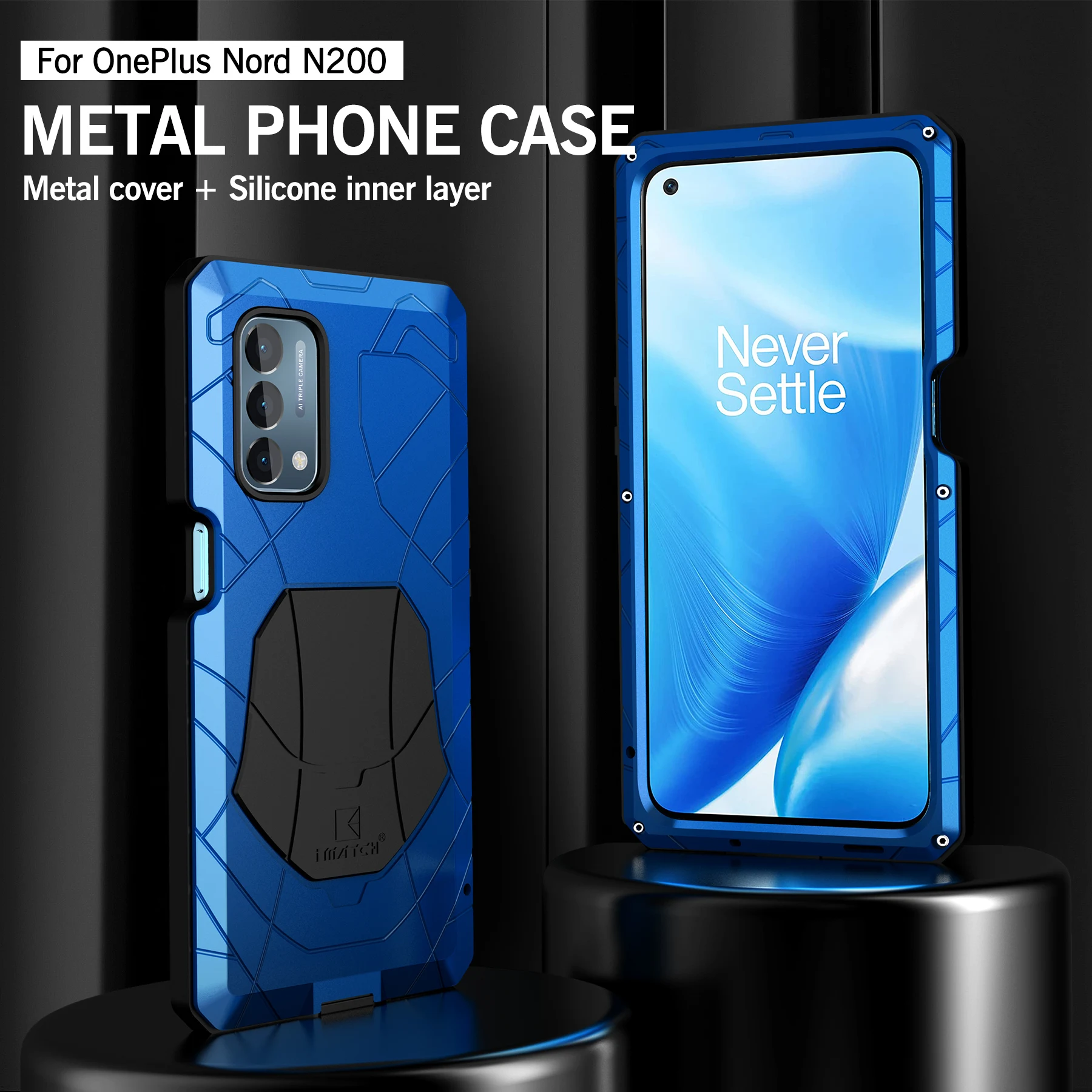 Phone Case For OnePlus Nord N200 5G With Screen Protector Heavy Duty Protection Metal Aluminum Shockproof Covers
Phone Case For OnePlus Nord N200 5G With Screen Protector Heavy Duty Protection Metal Aluminum Shockproof Covers