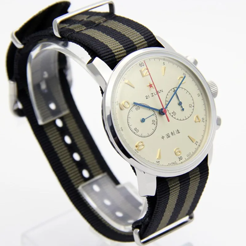 1963 42mm Men's Chronograph Watches ST1901 Seagull Movement with Gooseneck Device Clock Men Mechanical Hand Wind Wrist Watch
1963 42mm Men's Chronograph Watches ST1901 Seagull Movement with Gooseneck Device Clock Men Mechanical Hand Wind Wrist Watch