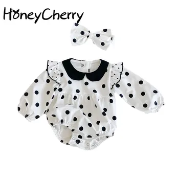 2020 Autumn baby girl bodysuits Baby Girl Polka Dot Jumpsuit Long Sleeve Cotton Triangle bodysuit Crawling Clothes
2020 Autumn baby girl bodysuits Baby Girl Polka Dot Jumpsuit Long Sleeve Cotton Triangle bodysuit Crawling Clothes