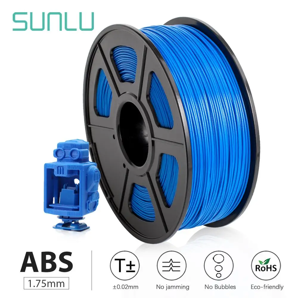 sunlu 3d printer filament ABS 3D Printer Filament ABS 1.75mm 1KG/Roll Spool Dimensional Accuracy+/-0.02mm 100% no bubble
sunlu 3d printer filament ABS 3D Printer Filament ABS 1.75mm 1KG/Roll Spool Dimensional Accuracy+/-0.02mm 100% no bubble