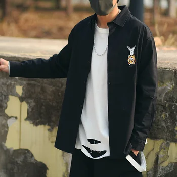 Mens Dress Retro Streetwear Geometry Graphics Printed Casual Long-sleeved Shirt for Men Loose-Fit Long Shirt Men Mode Homme 2020
Mens Dress Retro Streetwear Geometry Graphics Printed Casual Long-sleeved Shirt for Men Loose-Fit Long Shirt Men Mode Homme 2020