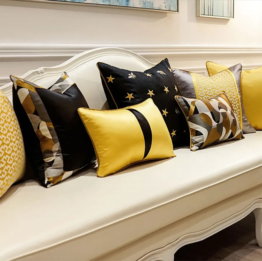 Vintage black yellow bee pillow/almofadas case,modern design seat back cushion cover 45 50 60,retro decorative throw pillow case
Vintage black yellow bee pillow/almofadas case,modern design seat back cushion cover 45 50 60,retro decorative throw pillow case