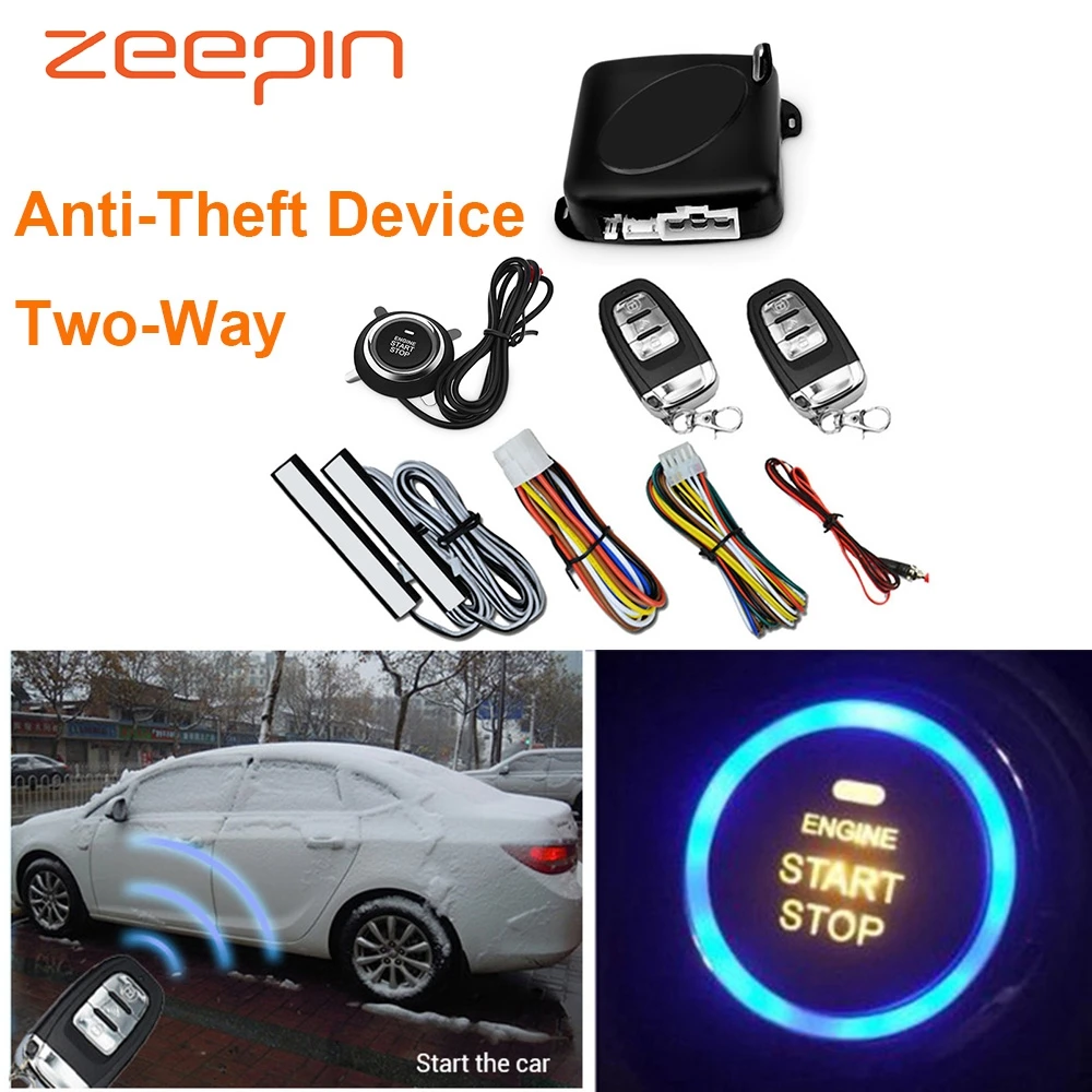 Car Anti-Theft Device Two-Way Keyless Entry Start Stop Button PKE Burlar Alarm System Engine Push Door Lock Remote Control
Car Anti-Theft Device Two-Way Keyless Entry Start Stop Button PKE Burlar Alarm System Engine Push Door Lock Remote Control