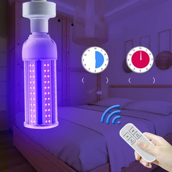 LED UV Light Bulb E26/E27 Remote Control with Timer Sterilizing Light Bulb Lamp Sterilizer UVA Ultraviolet Lamp D20
LED UV Light Bulb E26/E27 Remote Control with Timer Sterilizing Light Bulb Lamp Sterilizer UVA Ultraviolet Lamp D20