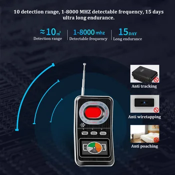 Handheld Wireless GPS Finder Office Hotel Portable Multifunction Security Alarm Anti Candid USB Rechargeable Signal Detector
Handheld Wireless GPS Finder Office Hotel Portable Multifunction Security Alarm Anti Candid USB Rechargeable Signal Detector