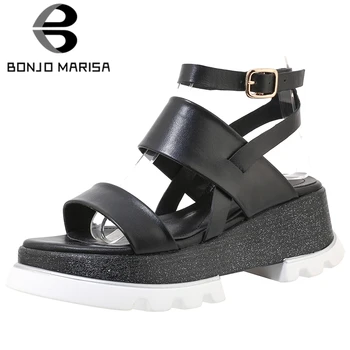 BONJOMARISA New Brand Design Sweet Platform Comfy Summer Flat Sandals Women Sweet Summer Wedges Shoes Woman
BONJOMARISA New Brand Design Sweet Platform Comfy Summer Flat Sandals Women Sweet Summer Wedges Shoes Woman