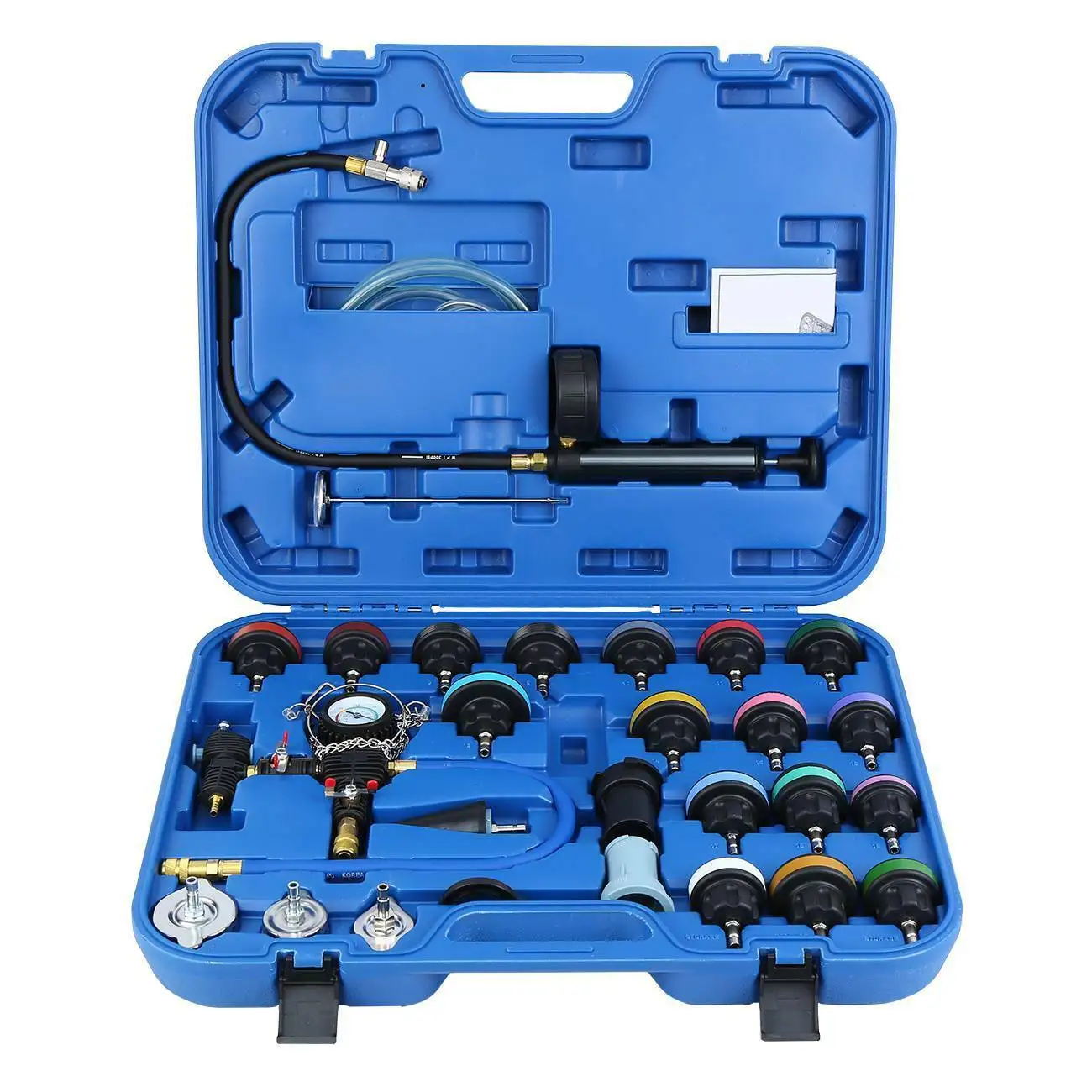 Samger 28pcs Universal Radiator Pressure Tester Tool Cooling System Tester Coolant Pump Cooler Breaker Cylinder Head Tester
Samger 28pcs Universal Radiator Pressure Tester Tool Cooling System Tester Coolant Pump Cooler Breaker Cylinder Head Tester
