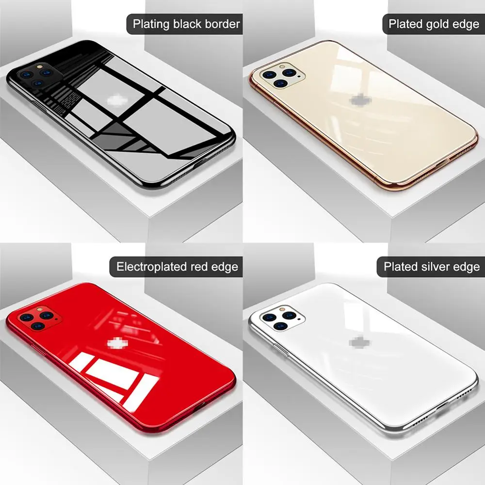 For iPhone 11 case 9H glass shockproof cover For iPhone 6 7 8 Plus X XS XR Max 11 Pro Max Luxury Electroplated Glossy case
For iPhone 11 case 9H glass shockproof cover For iPhone 6 7 8 Plus X XS XR Max 11 Pro Max Luxury Electroplated Glossy case