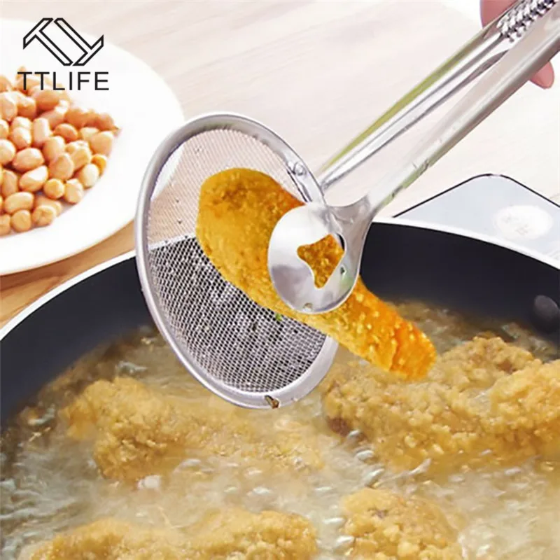 TTLIFE Multi-functional Filter Spoon With Clip Food Kitchen Oil-Frying Salad BBQ Filter Kitchen Gadgets Accessories Colanders
TTLIFE Multi-functional Filter Spoon With Clip Food Kitchen Oil-Frying Salad BBQ Filter Kitchen Gadgets Accessories Colanders
